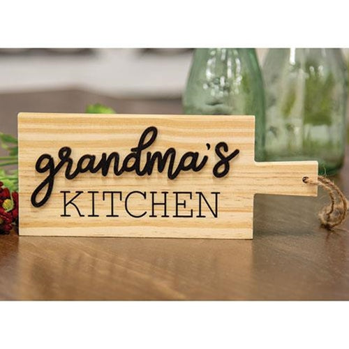 Grandma's Kitchen Natural Cutting Board Ornament