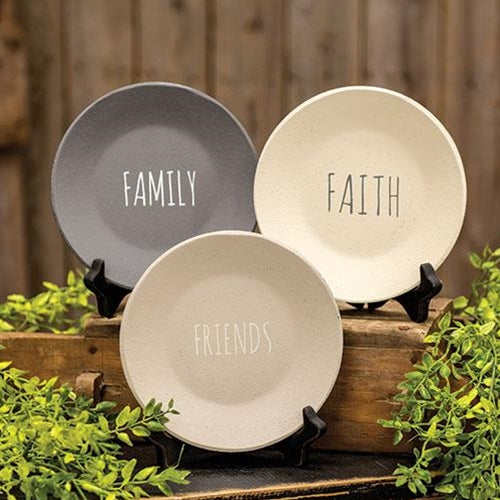 Faith Family Friends Plate 3 Asstd.