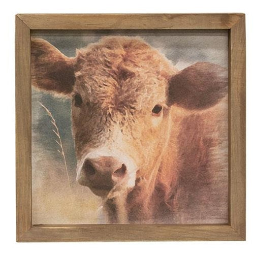 Cow Portrait Framed Print