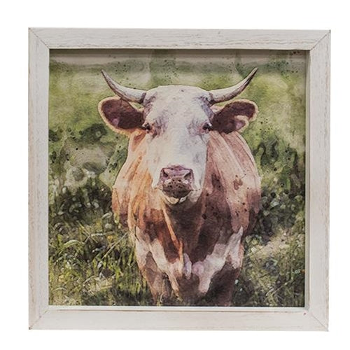 Red Cow Framed Portrait