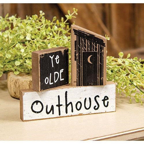 3/Set Ye Olde Outhouse Blocks