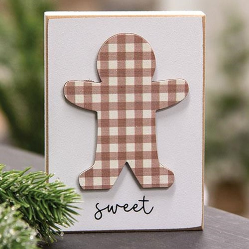 Sweet Gingerbread Man Block
