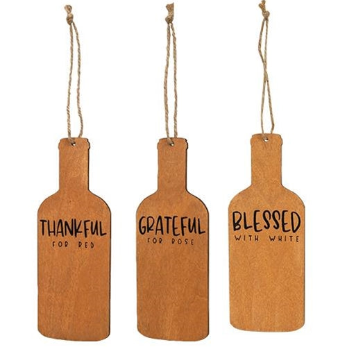 3/Set Wine Blessings Bottle Ornaments