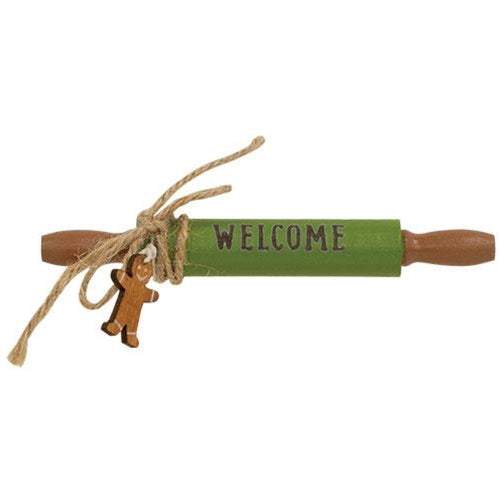 Welcome Wooden Rolling Pin