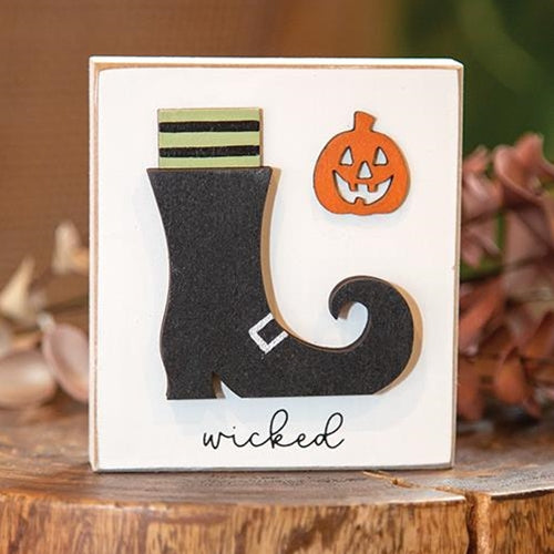 Wicked Witch Boot and Jack O Lantern Block