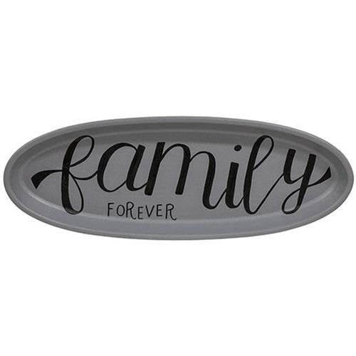 Family Forever Oval Tray