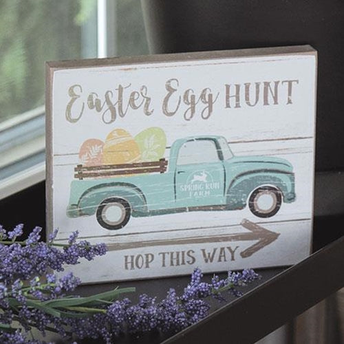 Easter Egg Hunt Wooden Block
