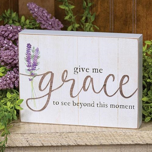 Give Me Grace Box Sign