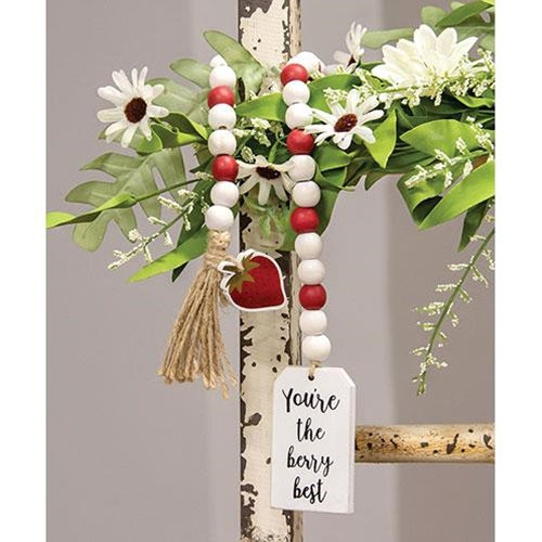 "You're the Berry Best" Strawberry Bead Garland