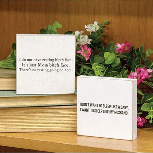 Sleep Like a Baby Square Block 2 Asstd.