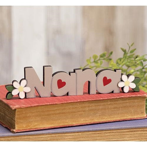 Nana Wooden Word Cutout Sitter