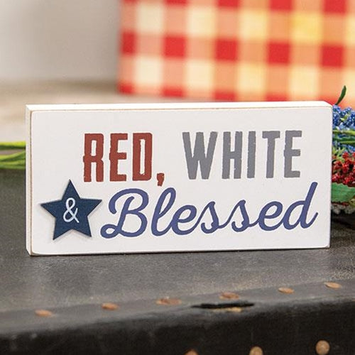 Red White & Blessed Block