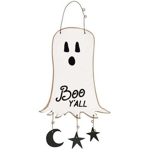 Boo Y'all Ghost Moon & Stars Hanger