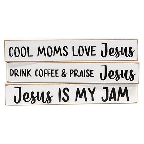 Cool Moms Love Jesus Mini Stick 3 Asstd.