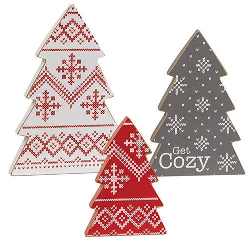 3/Set Get Cozy Sweater Christmas Tree Sitters