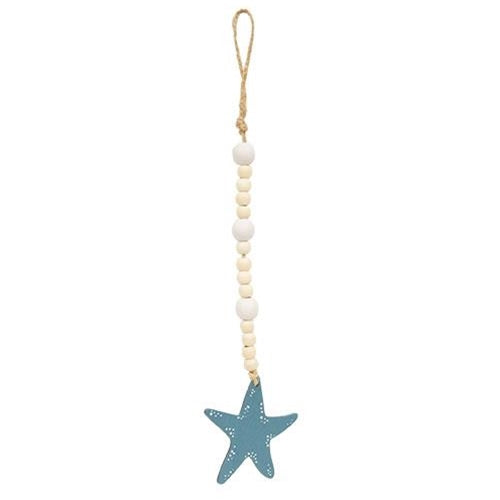 Wooden Beaded Starfish Ornament