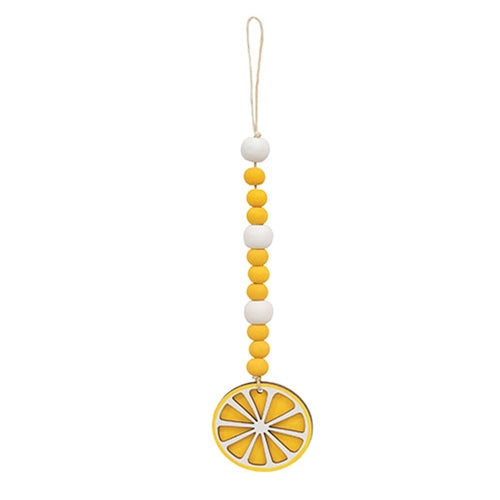 Lemon Icon Beaded Ornament