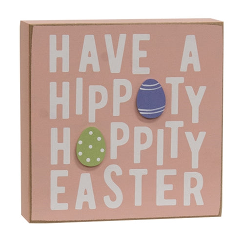 2/Set Hoppity Easter & Green Check Chunky Bunny Sitter