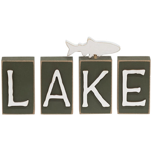 4/Set "Lake" Word Blocks