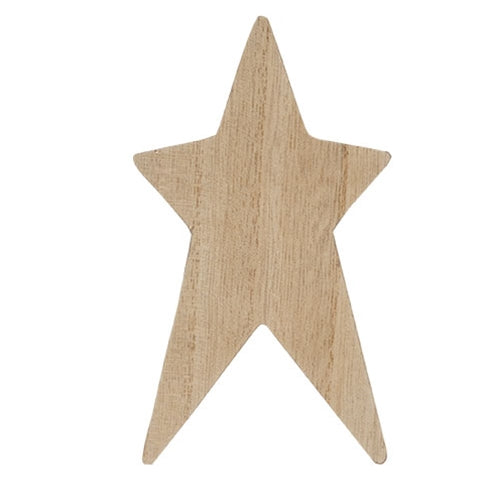 Unfinished Wooden Primitive Star 6"