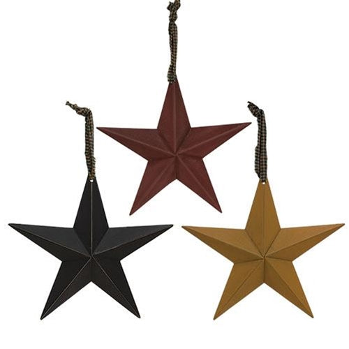 Hanging Star Ornament 8" 3 Asstd.