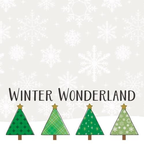 Winter Wonderland Trees Notepad