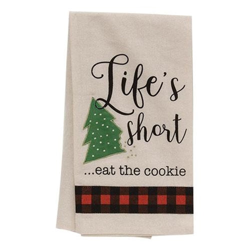 Life's Short...Eat the Cookie Dish Towel