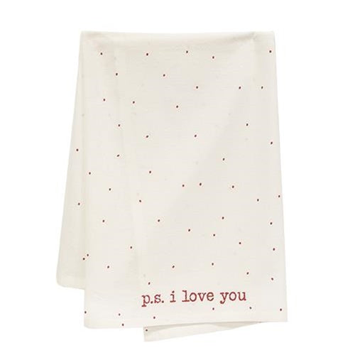 PS I Love You Dish Towel