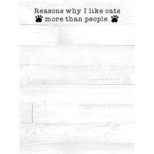 Reasons I Like Cats More Than People Mini Notepad