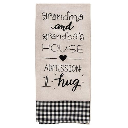 Grandma & Grandpa's House Dish Towel