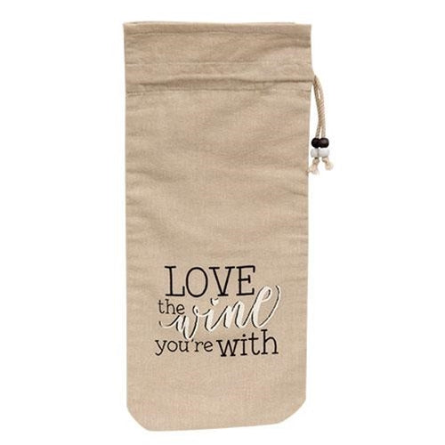 Love the Wine You're With Wine Bag