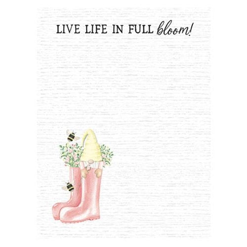 Live Life in Full Bloom Mini Notepad