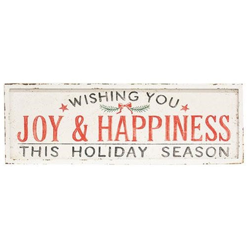 Wishing You Joy & Happiness Sign