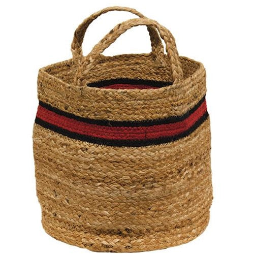 3/Set Bold Striped Jute Containers