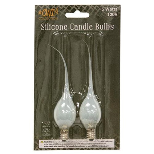 5W Clear Silicone Bulbs 2/Pkg