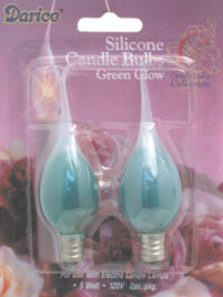 2/Pkg Green Silicone Bulbs 5W