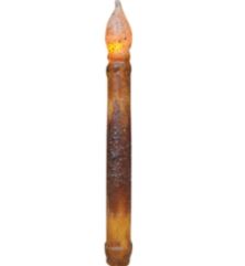 9" Burnt Mustard LED Taper