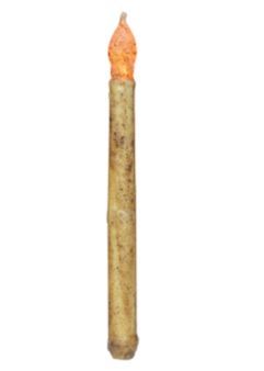 Burnt Ivory 11" LED Taper