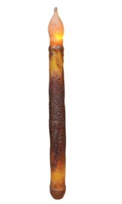 Burnt Mustard 11" LED Taper