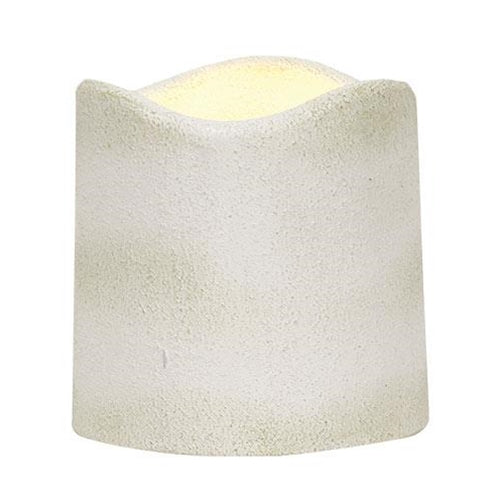 White Cement Timer Pillar-3"