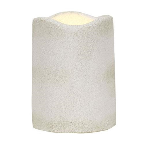 White Cement Timer Pillar-4"