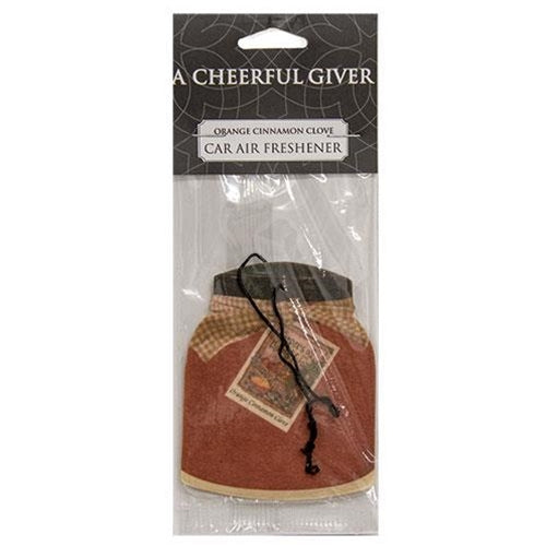 Orange Cinnamon Clove Car Air Freshener