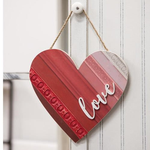 Love Wooden Heart Hanger