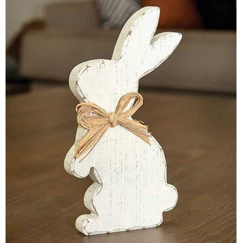 Distressed Cream Standing Chunky Bunny
