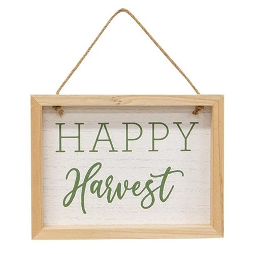 Happy Harvest Sign w/Jute Hanger