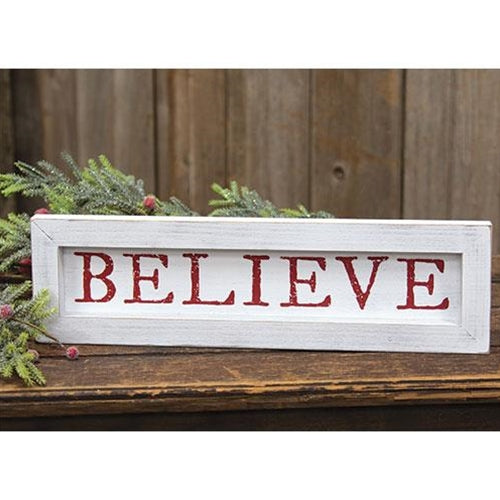 Believe Farmhouse Sign