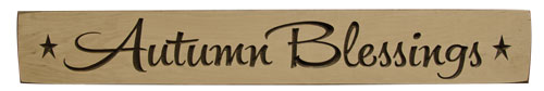 Autumn Blessings Engraved Sign - 24"