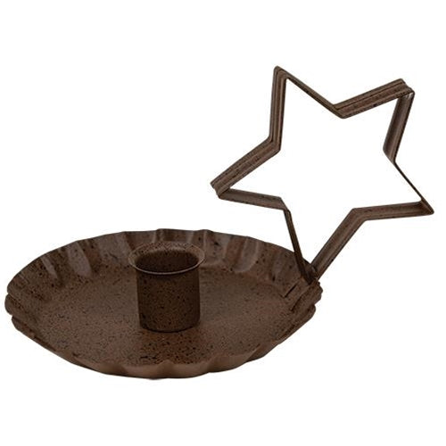 Rusty/Black Star Handle Taper Holder