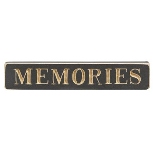 MEMORIES Engraved Block 9"