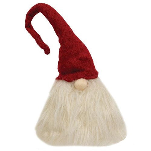 Sitting Plush Santa Gnome w/Red Hat